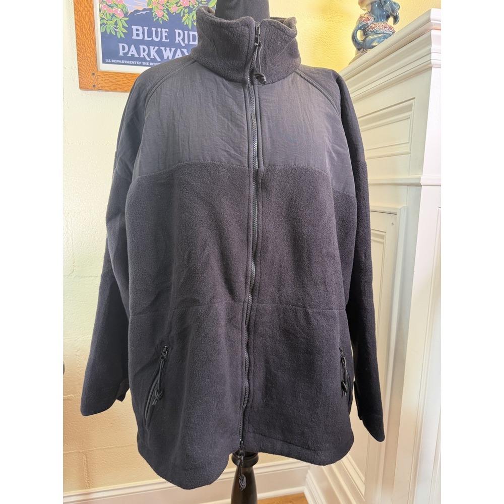 US Military Peckham Polartec Fleece Jacket Black XL 54" Chest NSN 8415